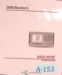 Acu-Rite-Acu Rite 200S and 300S Control, Readouts Manual Year (2009)-200S-300S-01